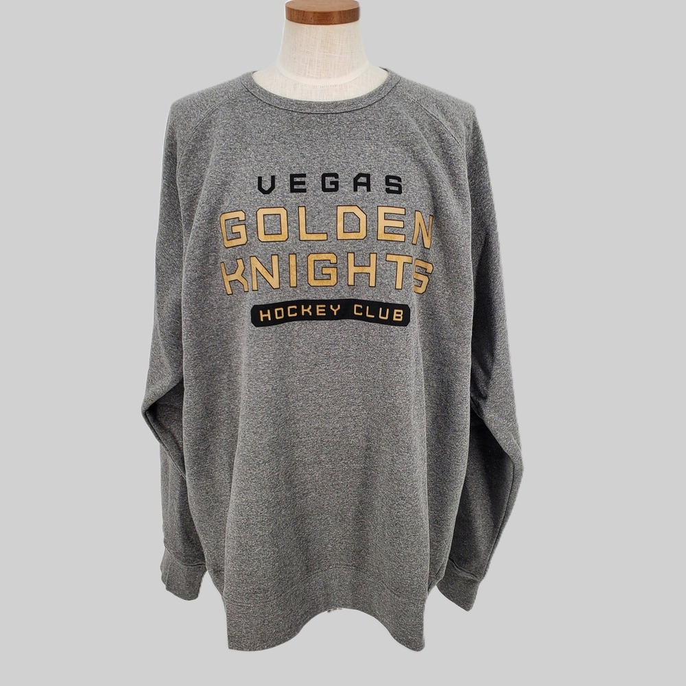 Sportiqe Vegas‎ Golden Knights Hockey Club Crewneck Sweatshirt Unisex 3XL New
